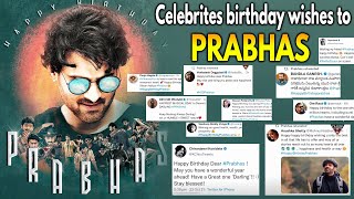 Top Celebrities birthday wishes to Darling Prabhas || Prabhas birthday celebrations video #Prabhas