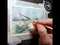 watercolor demo 67 urban road distance perspective