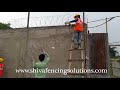 easy tricks for concertina razor wire installation video