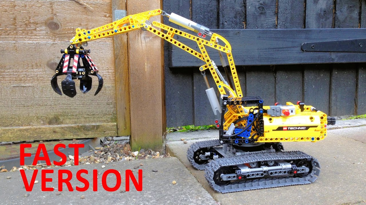 Lego Technic 42006 Excavator Time Lapse Build (Fast Version) - YouTube