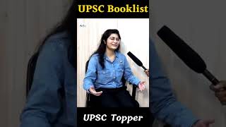 UPSC Booklist in 1 minute | IAS Booklist by topper | #short | UPSC Motivation