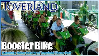 🏍️Booster Bike🏁OnRide Motorbike🎢Roller Coaster Left Side POV Toverland Theme Park