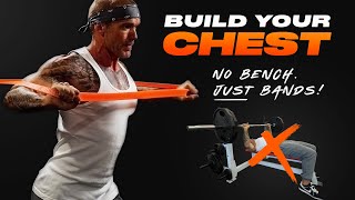 Chest Workout at Home (NO BENCH!) Resistance Bands Chest Exercises