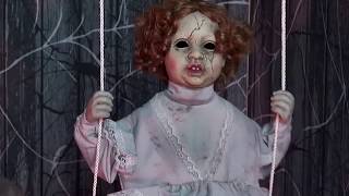 Ghostly Go Round 3 Victorian Haunted Dolls Playground Halloween Prop Decoration