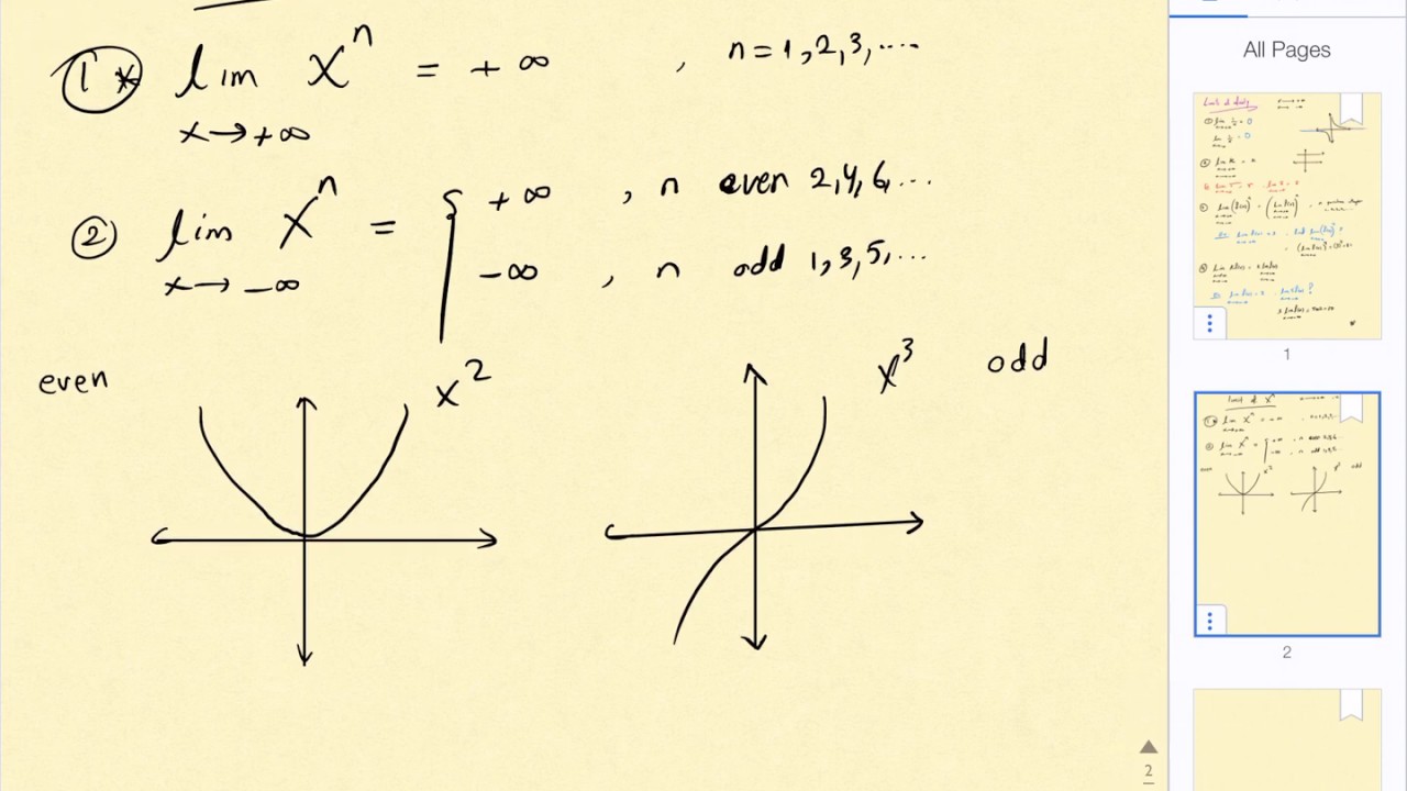 Lecture 19 Limits At Infinity Part 2 Youtube