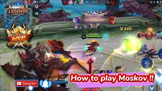 How to play Moskov gold land !!, របៀបលេងហេរ៉ូ Moskov !!