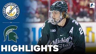 Lake Superior State vs Michigan State | NCAA College Hockey | Highlights - October 04, 2024