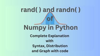 NumPy rand( ) and randn( ) in detail | Distributions | Graph Analysis | Code