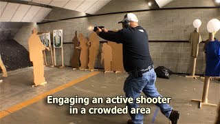 Engaging an Active Shooter in a Crowded Area