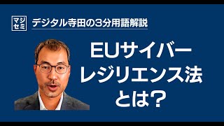 EUサイバーレジリエンス法とは？デジタル寺田の「3分で用語解説」