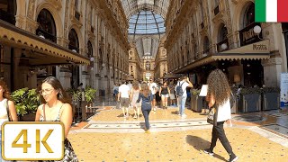 Galleria Vittorio Emanuele II to Via Torino (City Center) Milan, Italy | Summer 2021【4K】Milano