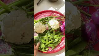 রোদে বসে সবজি কাটলাম #vegetables #highlights #recipe #homemade