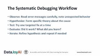 Programming for Analytics - Ch 10 When Code Breaks - Debugging