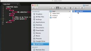 Basic HTML 5 tutorial - introduction to html 5 (first web page)