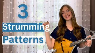 Learn 3 MOST COMMON strumming patterns for the MANDOLIN! | Bluegrass, Waltz, and Pop