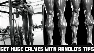 BUILD CALVES LIKE ARNOLD WITH THIS SECRET TIPS! #arnoldschwarzenegger #motivation