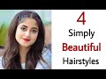 4 Simple pretty hairstyles - new easy hairstyles for girls | new hairstyle