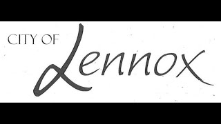 Lennox Planning Commission Regular Meeting 8.24.2023