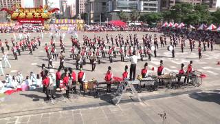 2014桃園國際管樂嘉年華變換隊形表演-嘉義民雄國中樂旗隊Chia Yi Min Syong Junior High School Marching Band