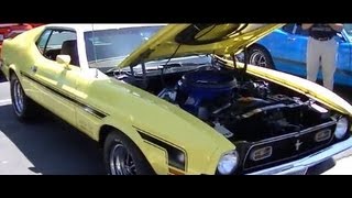 1971 Boss 351 in Grabber Yellow at the Fabulous Fords Forever Show 2013