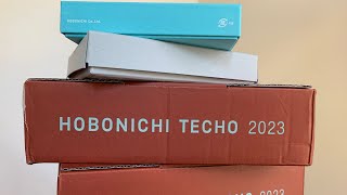 Hobonichi 2023 Unboxing Haul - weeks, a6 5 year techo, accessories #hobonichiunboxing #hobonichi2023