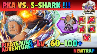 【OPTC】Lv 60-100+ No New Boster \u0026 Sabo NY Vs. PKA S-Shark! | OPTC Indonesia【トレクル】