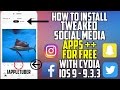 How To install Tweaked Instagram, Snapchat, Facebook & more with Cydia iOS 9.2 - 9.3.3 FREE!!