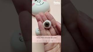 Review Softlens Natural Kitty Mini Sheer Brown #Shorts