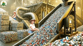 Super Giant Aluminium Recycling Process: Millions of Soda Cans Recycled in a Mind-Blowing Way