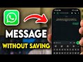 How to Send Whatsapp Message WITHOUT Saving Number (2025)