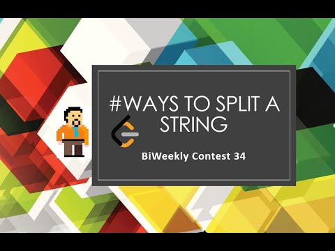 1573. Number Of Ways To Split A String | LeetCode | Biweekly Contest 34 ...