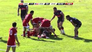 Canada vs  USA   Rugby Highlights RWC Warm Up 22nd August 2015