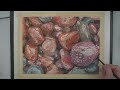 how to paint pebbles in water with watercolor 🪨 vieu