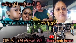 ବହୁତ ଦିନ ପରେ ଚାଲିଲୁ ପୁଣି ମାମୁଁଘର ଗାଁ#odia family vlog#mama google express#village vlog