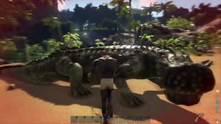 ARK:SURVIVAL EVOLVED 拳vs巨大ワニ(サルコスクス）