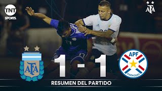 Resumen de Argentina vs Paraguay (1-1) | Amistoso Sub 23