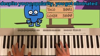 BFB 21 - Despite Your Popularity, You Got Eliminated (Step-by-step piano tutorial)