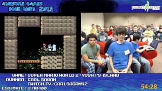Super Mario World 2: Yoshi's Island - Speed Run in 2:48:54 (100%) live for AGDQ 2013 [Super NES]