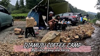 CAMPING KELUARGA BIKIN BETAH DI DJAMUJU COFFEE CAMP |  Private camp ala korea | Family camp