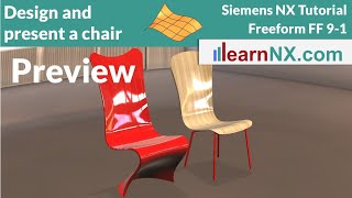 Preview: Part design of a chair | Siemens NX Tutorial