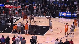 DeMarcus Cousins forgets the free throw rules and chucks the ball at the backboa