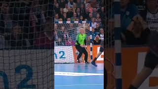 #handball Goalkeeper goes wrong! 😞😂 #viral #shorts