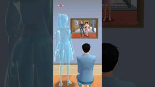 Mother is now in a different dimension 😱, Dad is very sad 😭 #sakuraschoolsimulator #shorts #sakura