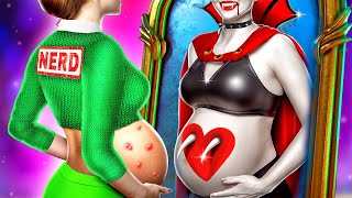 From Nerd Pregnant to Pregnant Vampire! Extreme Makeover!