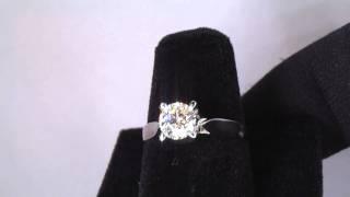 4-prong Engagement ring, GIA K 0.73ct SI1 EXEXEX