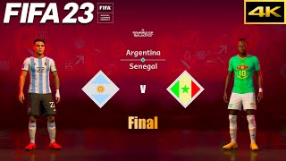 FIFA 23 | ARGENTINA vs. SENEGAL | FIFA World Cup Final | PS5 4K
