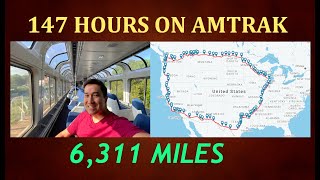 Amtrak Round Trip Loop on The Coast Starlight, Empire Builder \u0026 Texas Eagle. 14 States.