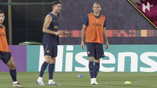 Cristiano Ronaldo LAUGHING & JOKING with Pepe in Portugal training