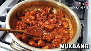 리얼먹방:) 이것은 고추장찌개인가 돼지고기찌개인가....(ft.골드버튼)ㅣGochujang jjigaeㅣREAL SOUNDㅣASMR MUKBANGㅣEATING SHOWㅣ