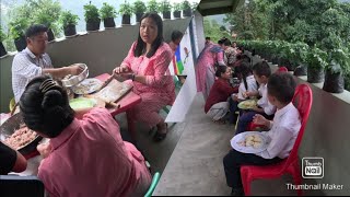 Children are enjoying momo party #mid-day meal #Simkharka school south Sikkim#drchannel4226 😋😊